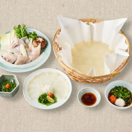 湯引き、てっさ、てっちり：3品セット